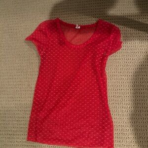 Red Lace Women’s Top